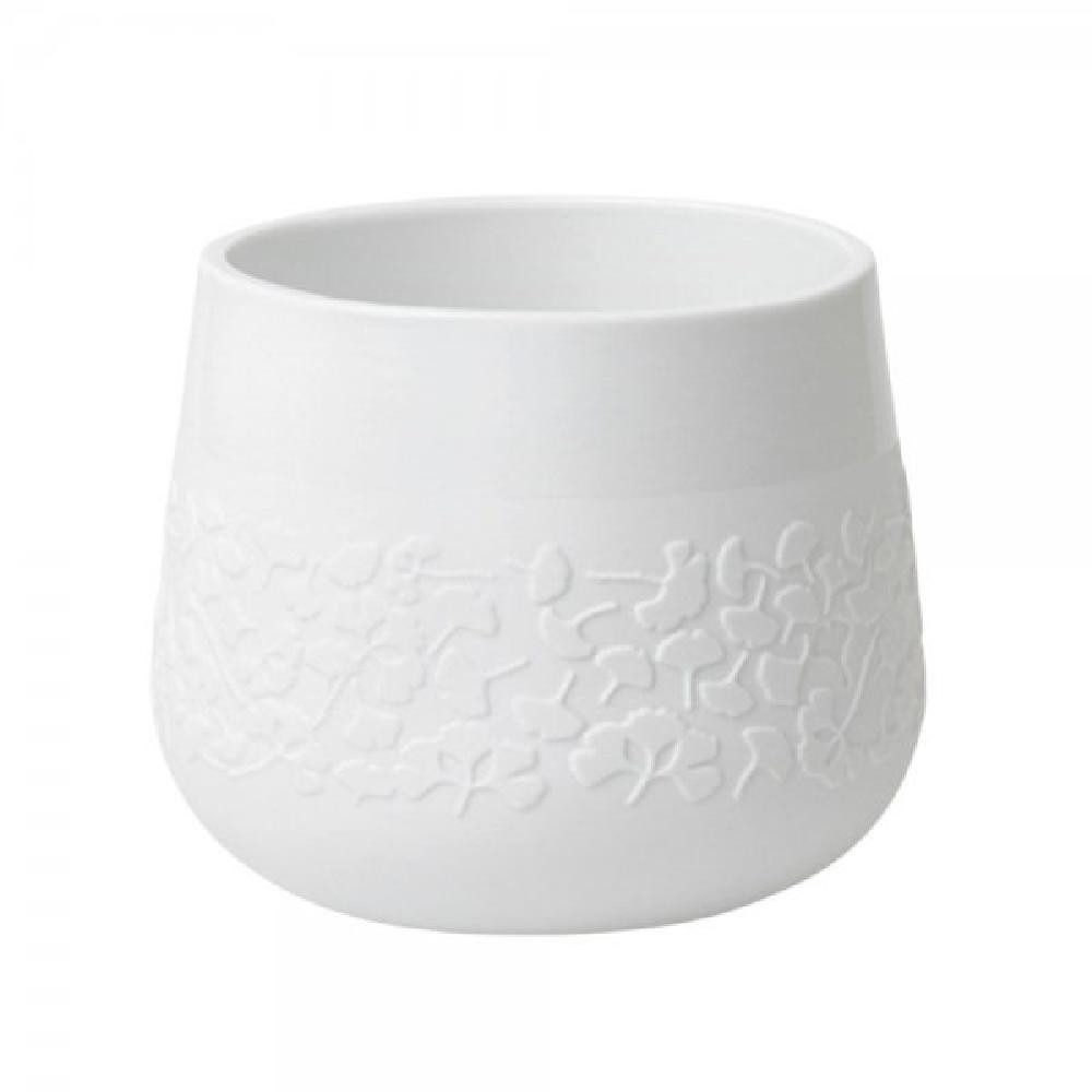 Räder Blumentopf Design Übertopf Living Poesie Ginko Weiß (13cm)