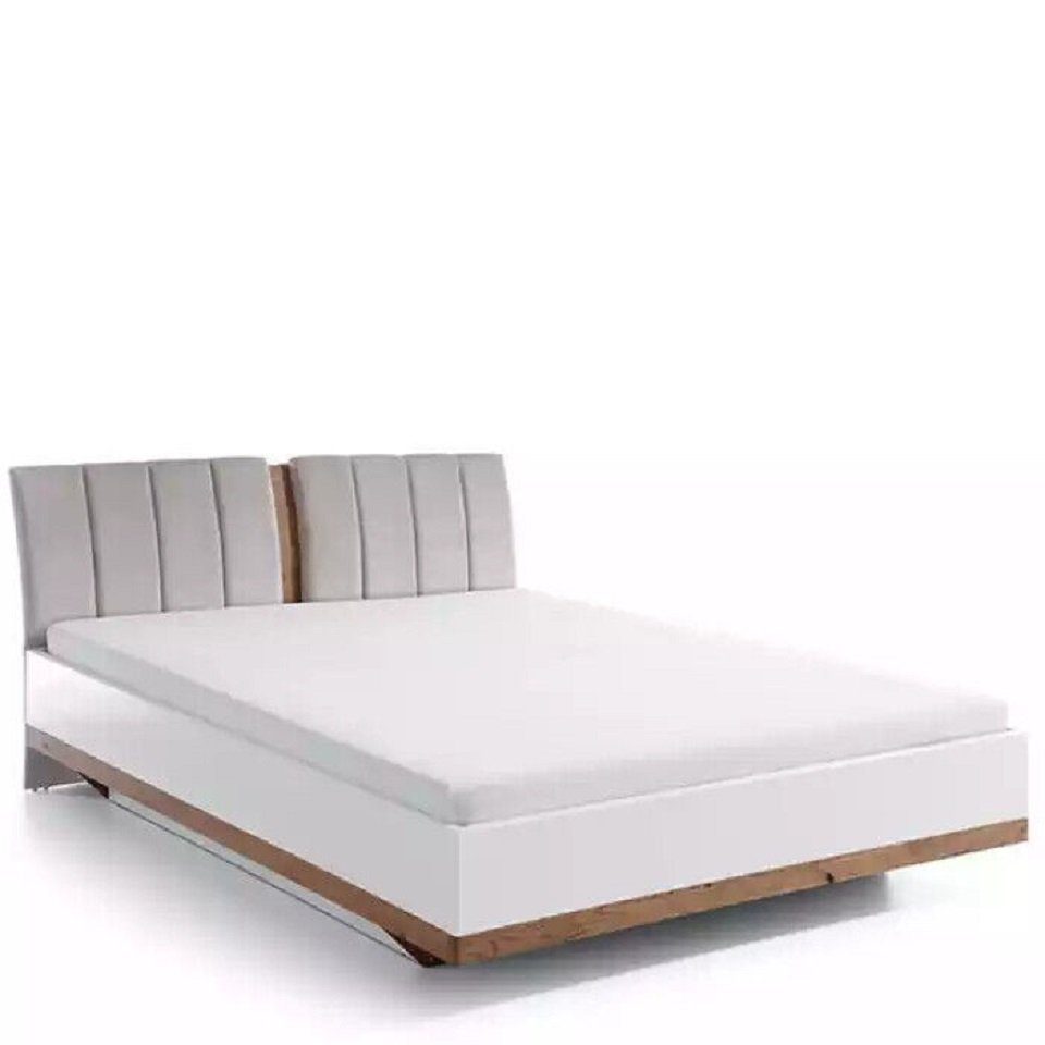 Holz in Made Betten Bett Bett Hotel Doppel Design (1-tlg., Luxus Europe Bett), Textil Möbel JVmoebel