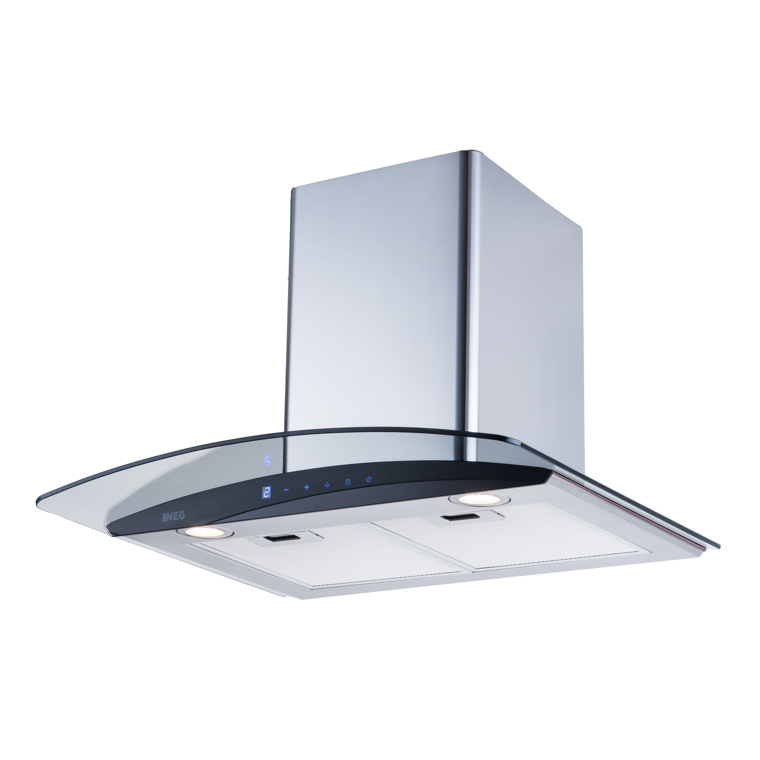 NEG Wandhaube NEG Dunstabzugshaube Wandhaube NEG3860WH2, effekti Serie NEG38 NEG Dunstabzugshaube Wandhaube NEG3860WH2, effekti, 2x Intensiv-Stufe, Nachlaufautomatik, Sensor-Touch, LED Beleuchtung