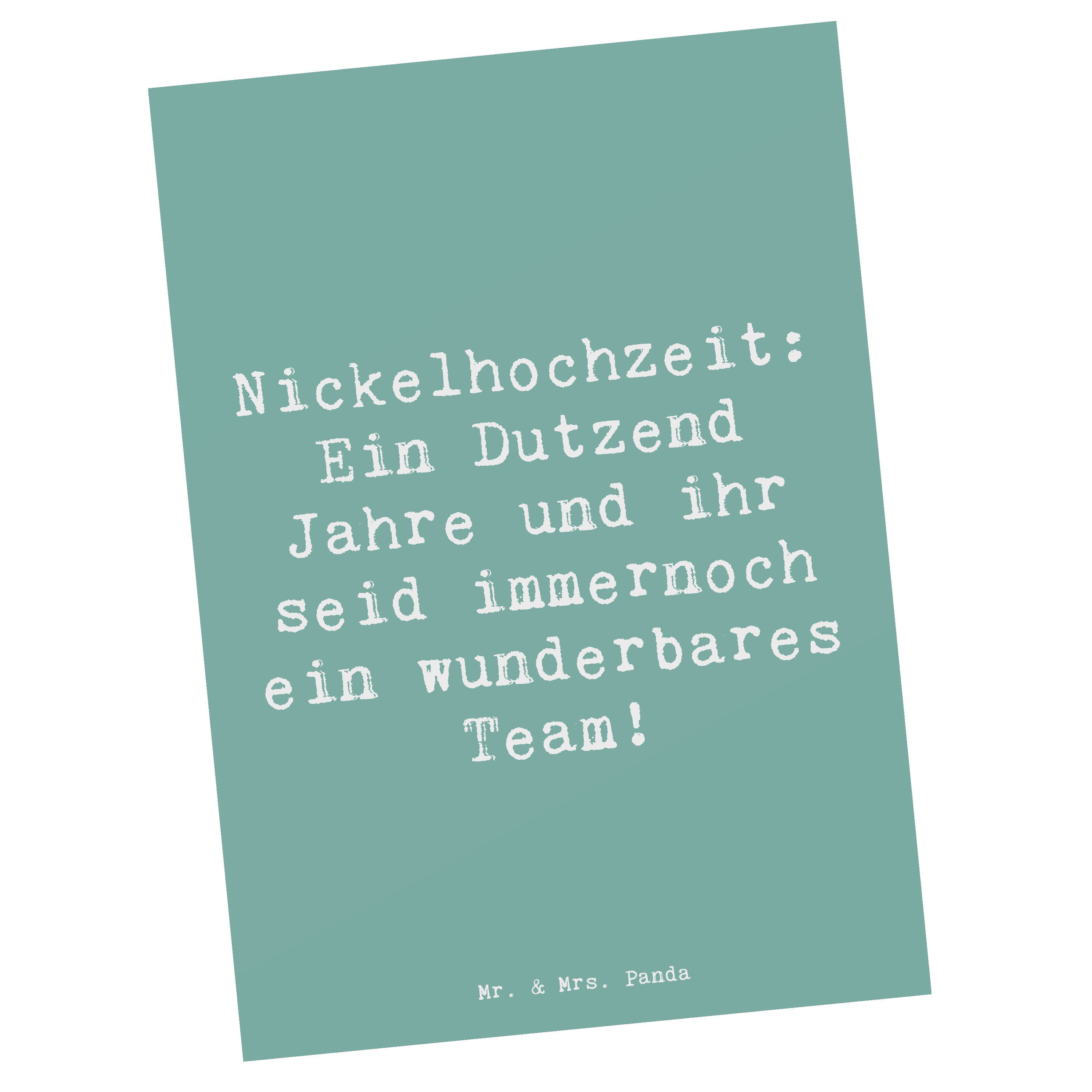 Postkarte 12. Hochzeitstag Nickelhochzeit - Meeresbrise - Geschenk, handgeferti