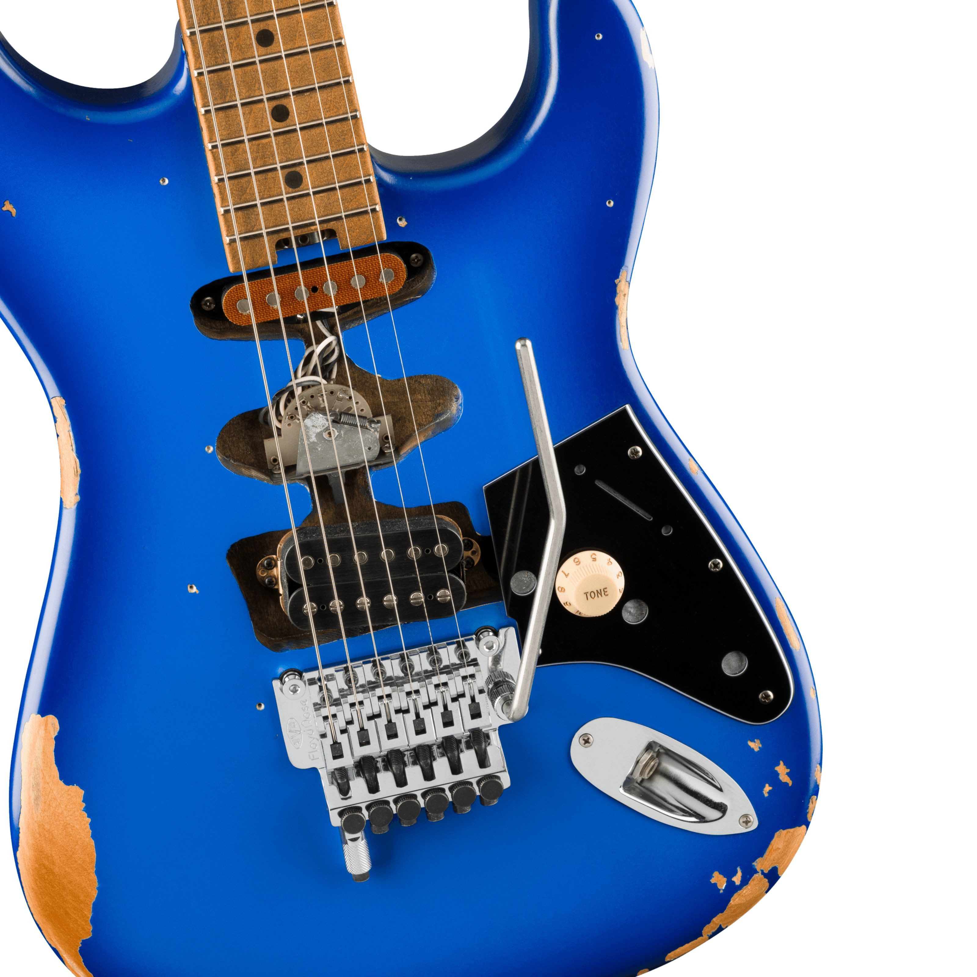 EVH E-Gitarre, E-Gitarren, ST-Modelle, Frankenstein Relic MN Blueburst - E-Gitarre