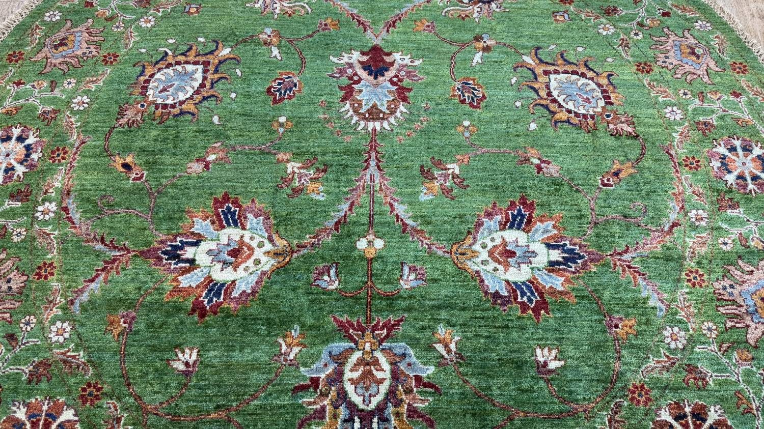 Rug Studios Teppich ZIEGLER FARAHAN-ORIGINAL HANDGEKNÜPFT, Rechteckig, Höhe: 8 mm, Handgefertigt, 174 x 175 cm, Grün