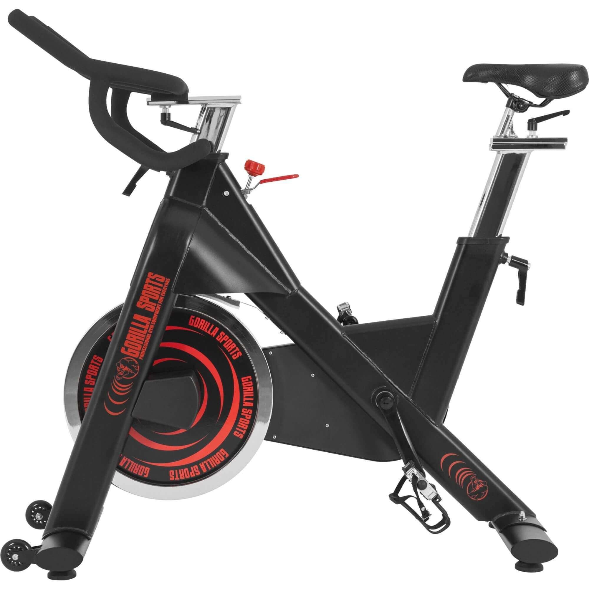 - Schwungrad Indoor GORILLA (1-tlg) Fitnessbike, Hometrainer SPORTS Heimtrainer 18kg Speedbike, Fahrrad,