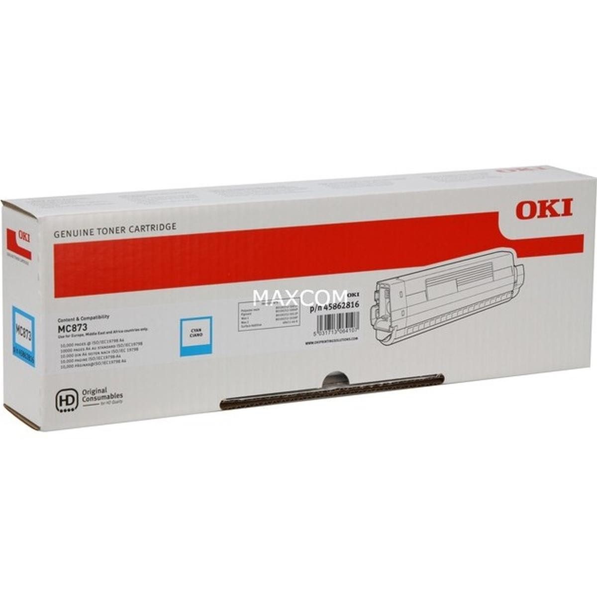 OKI Tonerpatrone MC873 Toner cyan