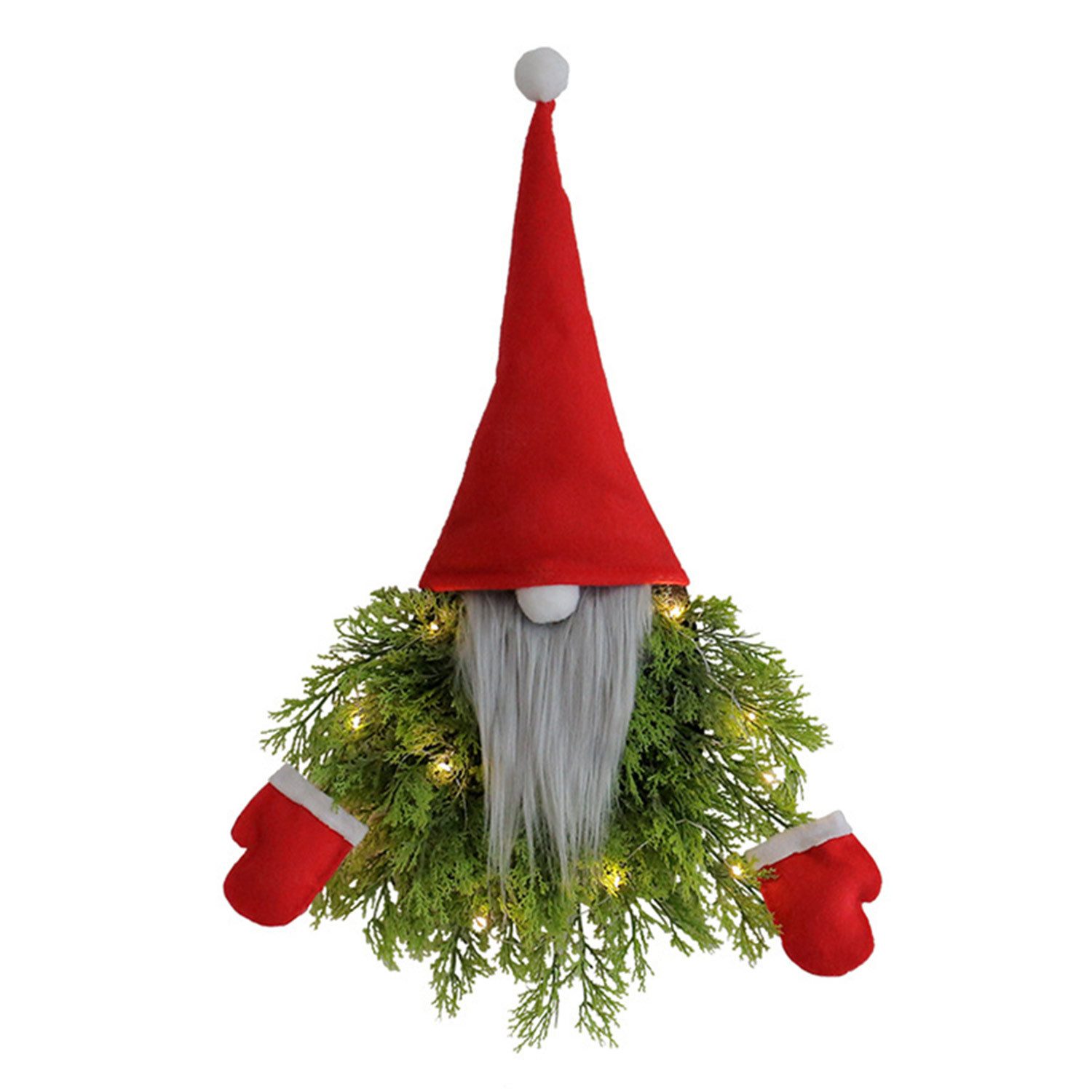 Refttenw Dekokranz Weihnachtliche Türdeko, leuchtende Türdeko, wiederverwen günstig online kaufen