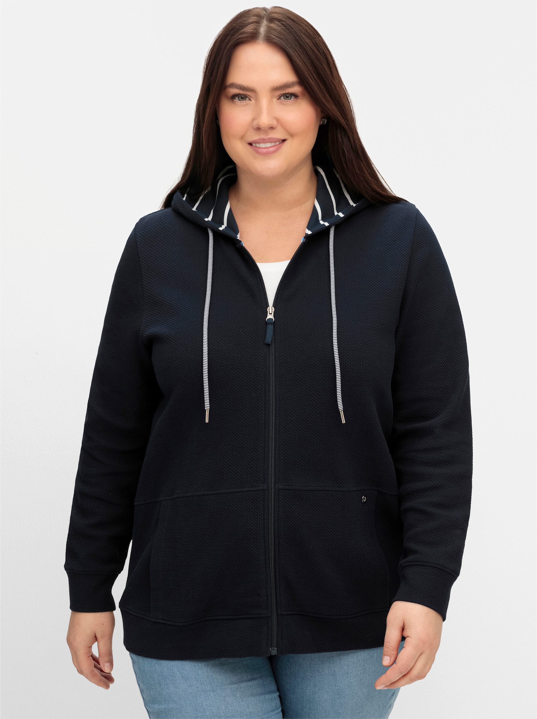 Sheego Shirtjacke Sweatjacke günstig online kaufen