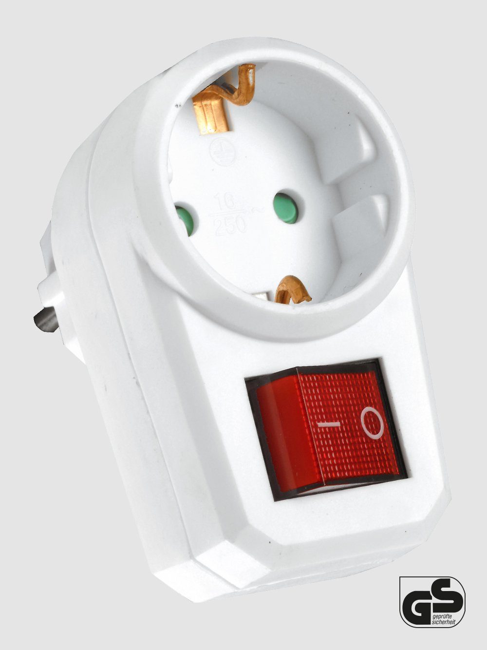 HEITECH Steckdosenschalter »1 fach Steckdosenadapter - GS geprüfter  Zwischenstecker mit Schalter«, 1-St. online kaufen | OTTO