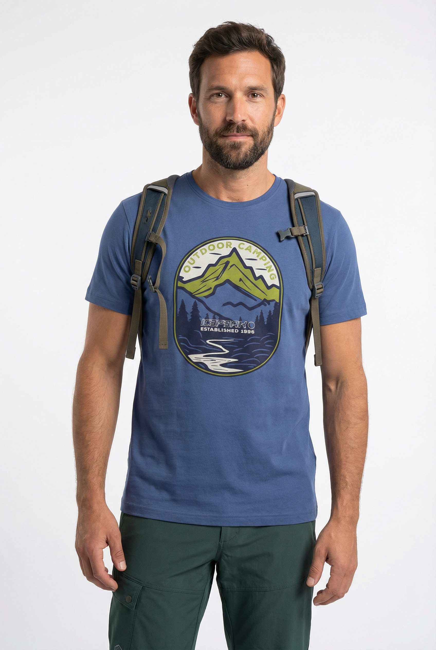 Icepeak T-Shirt MILLINGTON Print T-Shirt, aus Baumwolle