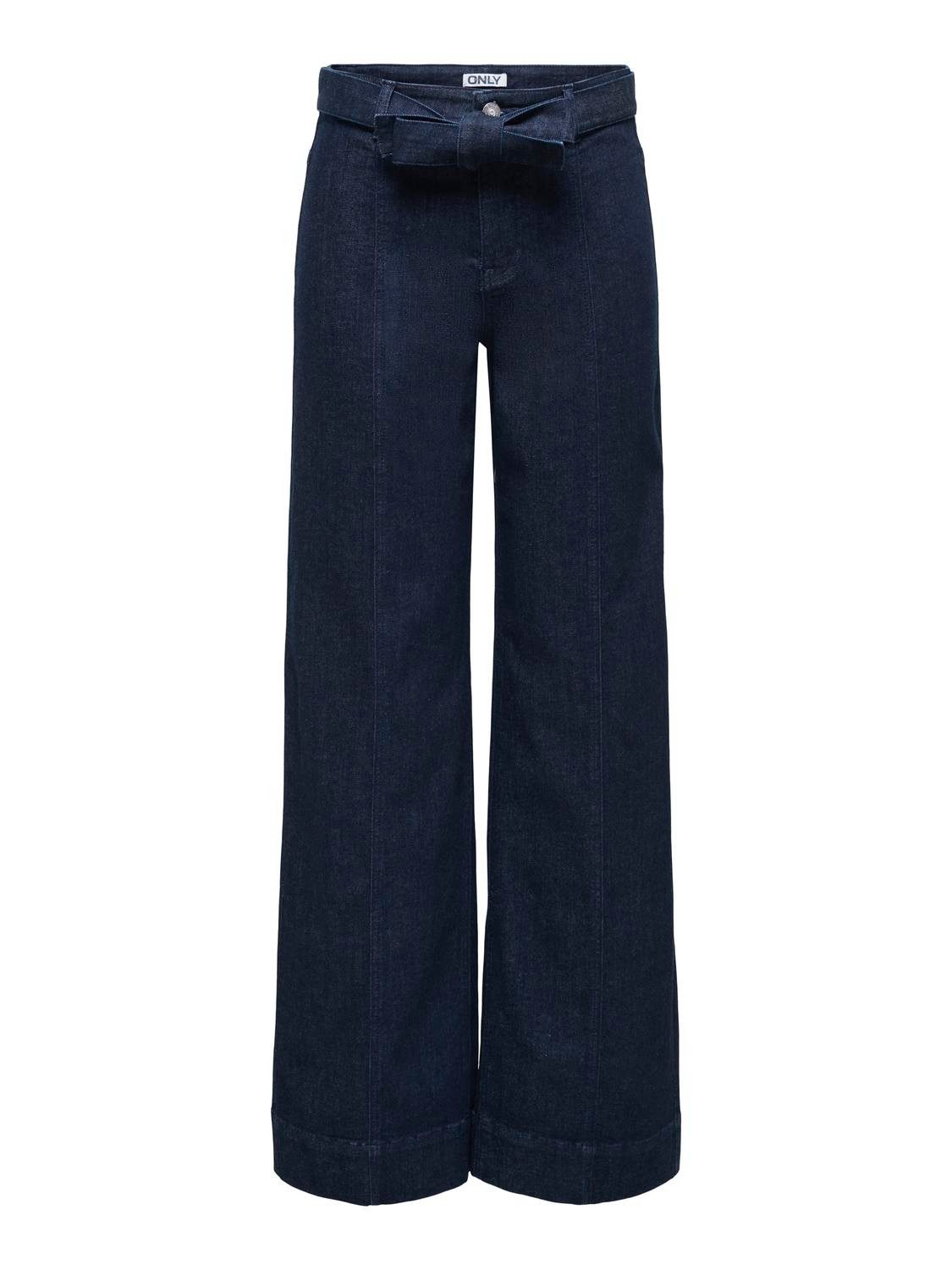 ONLY High-waist-Jeans ONLMADISON BLUSH HW WID BELT DNM GUA579 Materialmix, günstig online kaufen