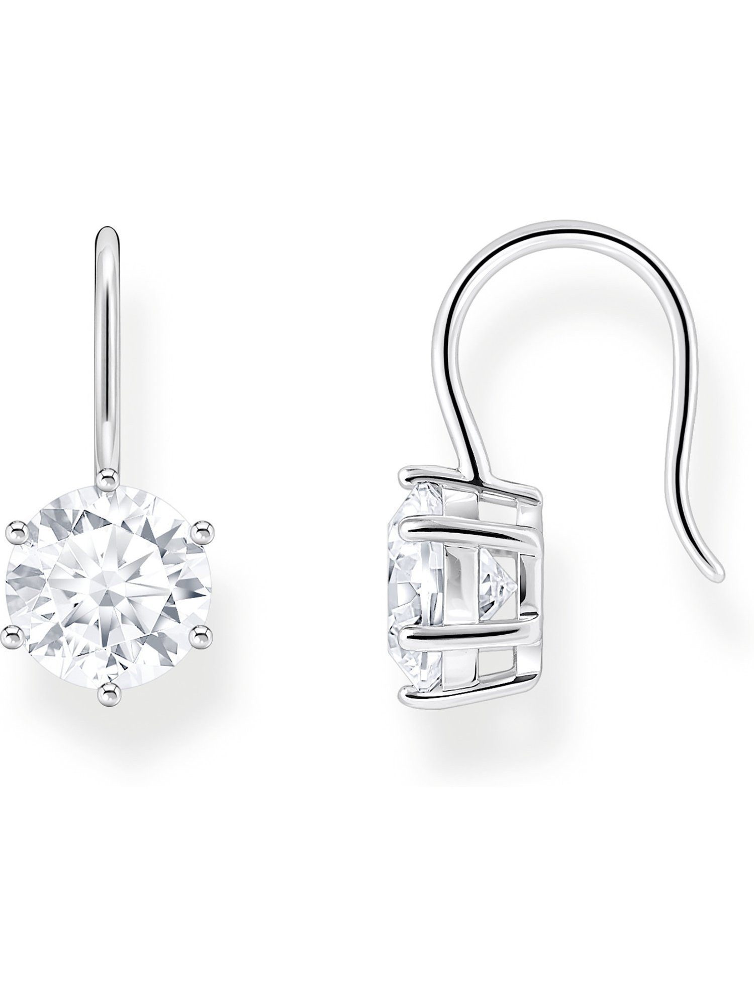 Paar Ohrhänger Thomas Sabo Damen-Ohrhänger 925er Silber Zirkonia