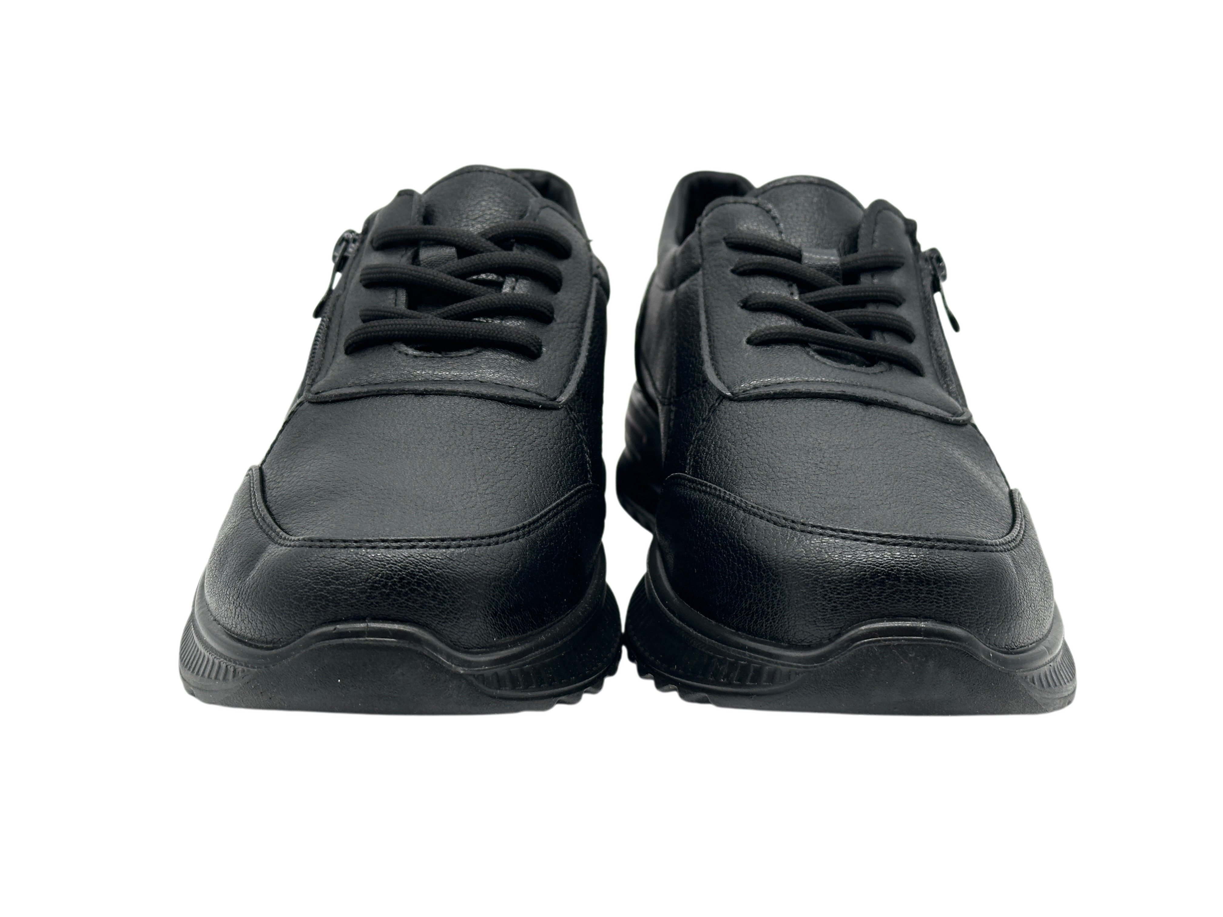 Nowaland Bequeme Damen Halbschuhe mit Reißverschluss und Schnürung Sneaker Leicht, bequem und rutschhemmend für den Alltag