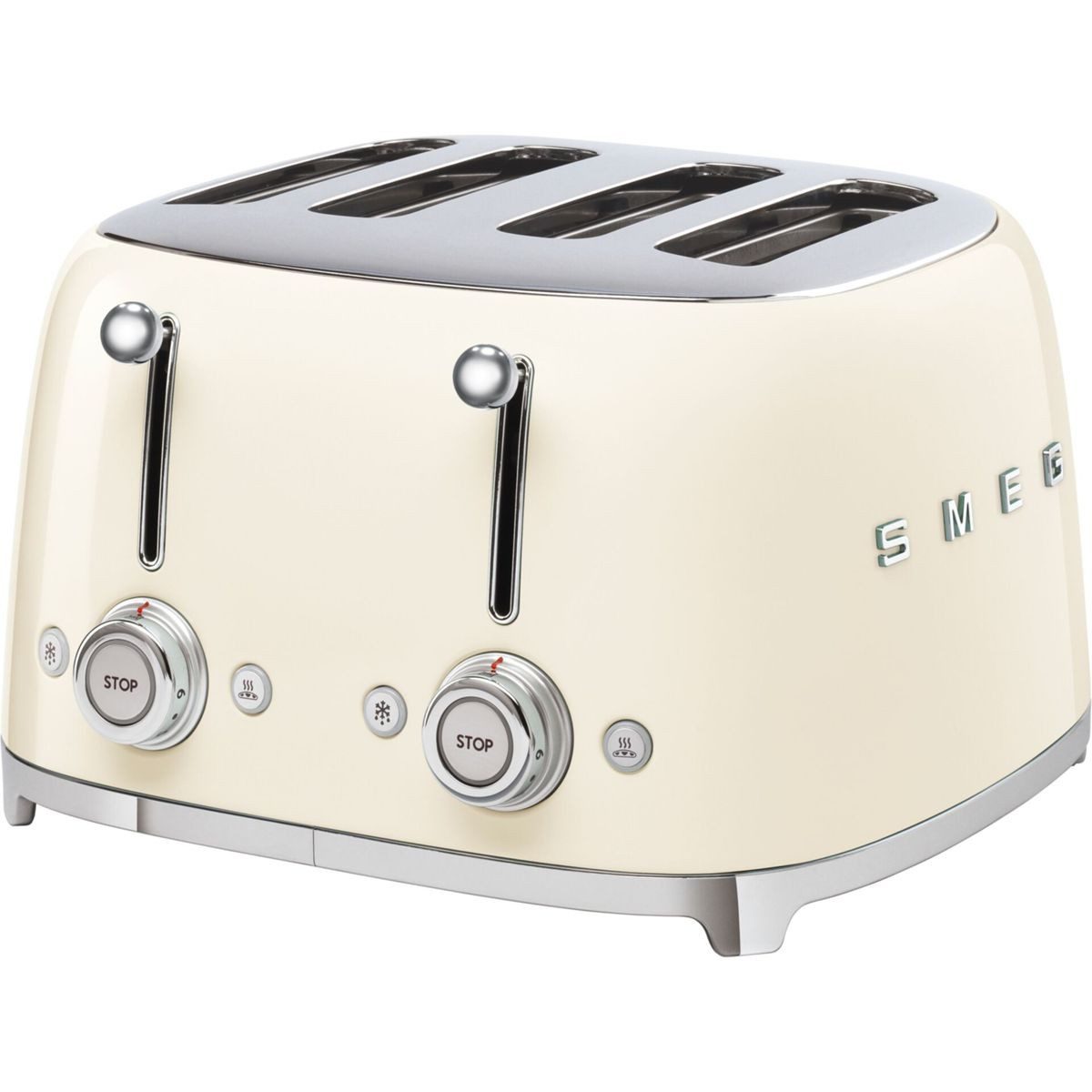 Smeg Toaster TSF03CREU 4-Schlitz-Toaster Creme