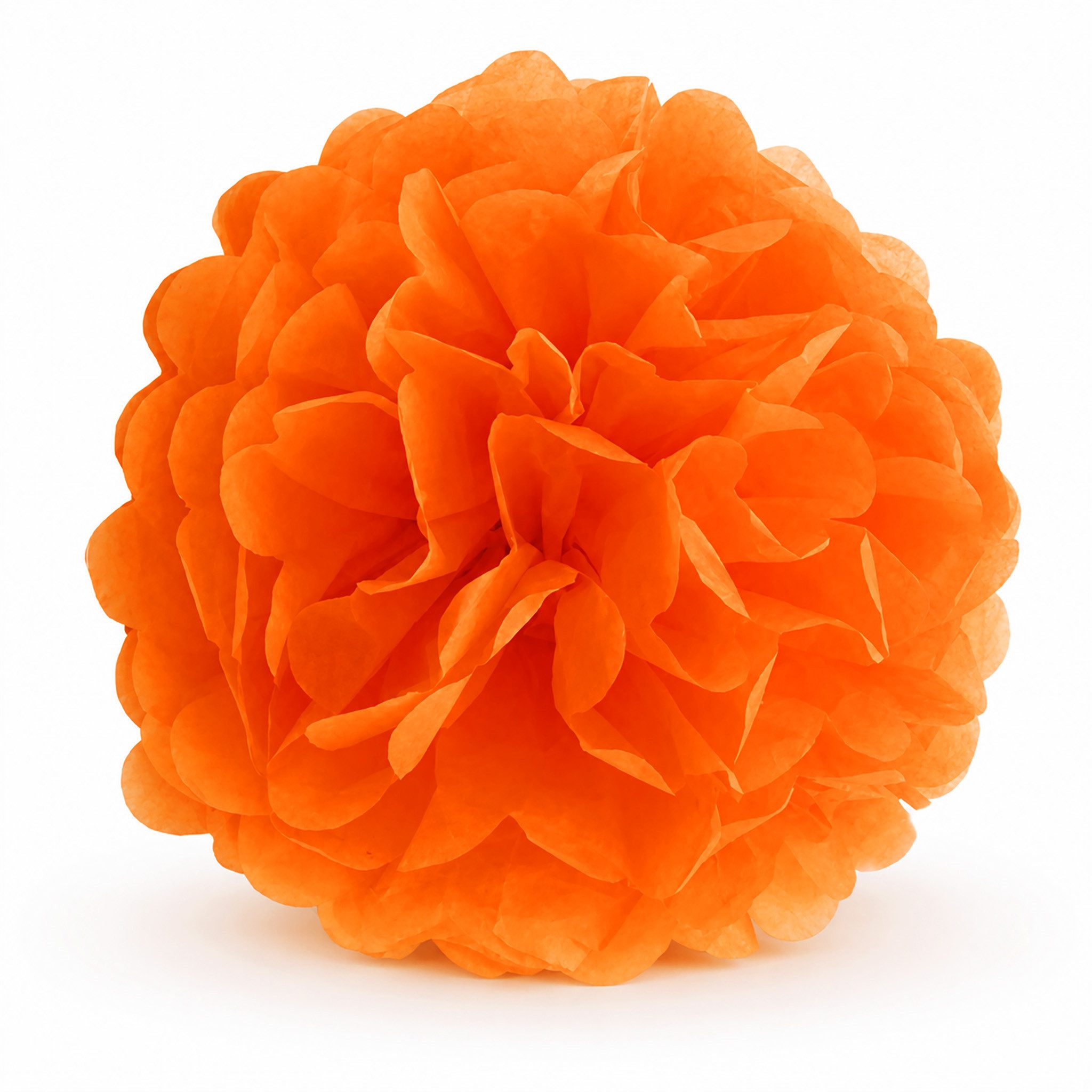 Creativery Pompon, Pompon 25cm Papier 1 Stück Orange