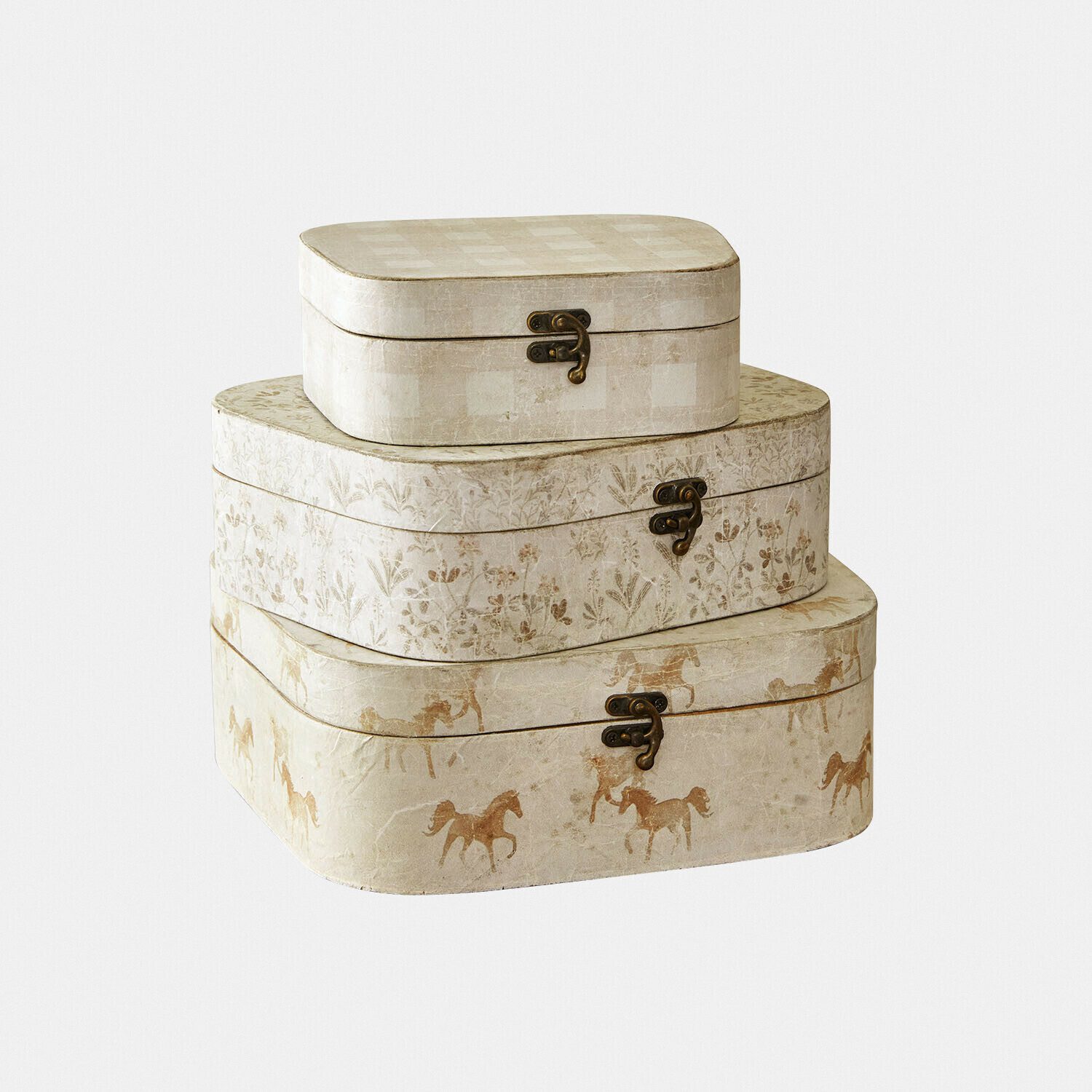 Mirabeau Allzweckkiste Box 3er Set Windermay creme