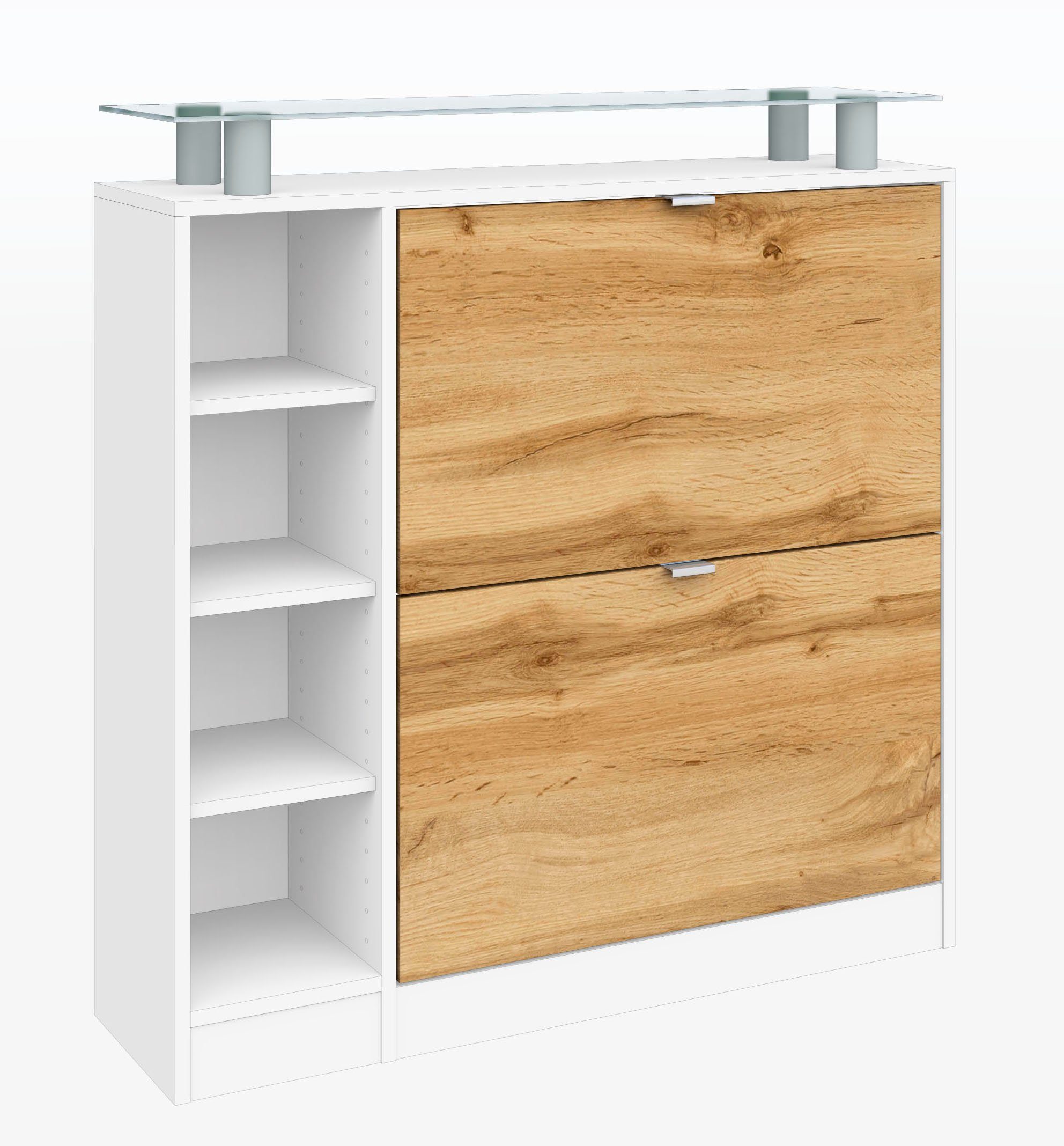 borchardt Möbel Schuhschrank Dolly, Schuhregal, Schuhkipper mit Glasablage günstig online kaufen