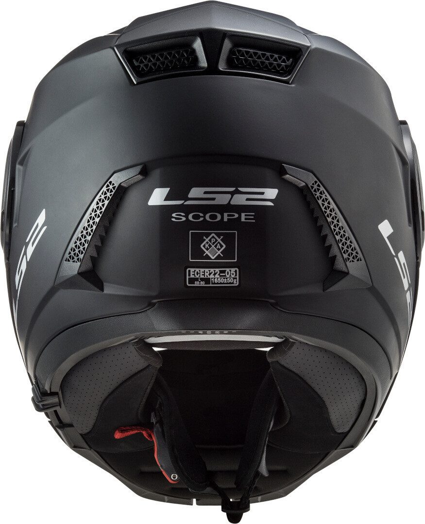 LS2 Motorradhelm FF902 Scope Solid Klapphelm, integriertes Sonnenvisier