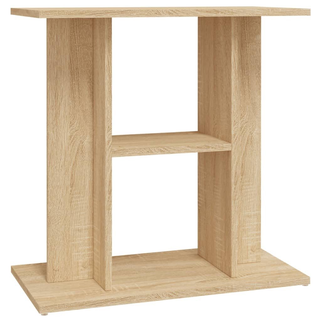 furnicato Aquariumunterschrank Aquariumständer 60x30x60 cm Sonoma-Eiche Aquariumschrank mit 3 Ablagen und praktischem Stauraum für Zubehör