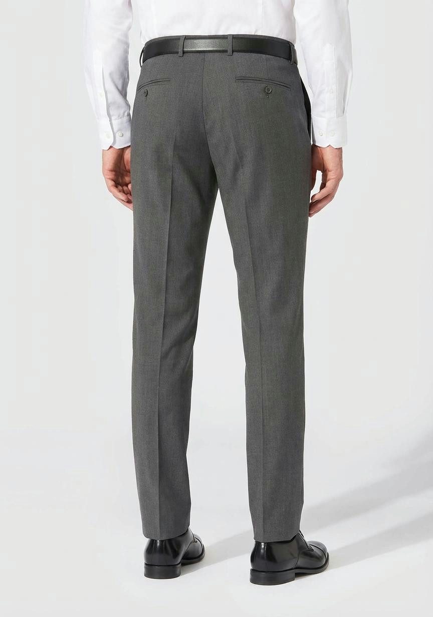 Hiltl Anzughose Terni Anzughose Herren Slim Fit Super 110 Schurwolle, grau, 24 Wollhose aus 100% Schurwolle, Business Hose für Büro und Anlässe