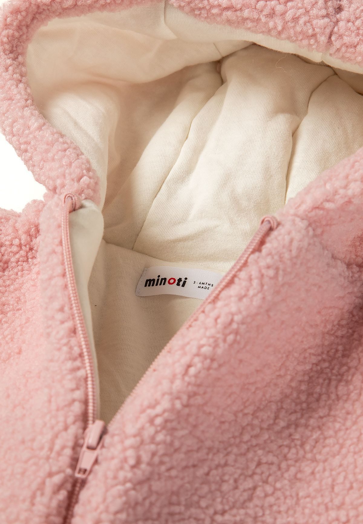 MINOTI Schneeoverall Sherpa-Overall mit Kapuze und 3D-Ohren (0-24m)