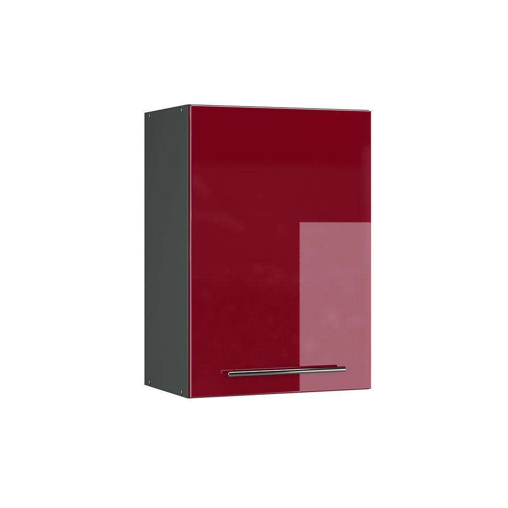 Vicco Hängeschrank Fame-Line, Bordeaux Hochglanz/Anthrazit, 50 cm (1-St)