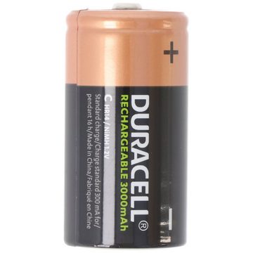 Duracell Duracell Recharge Ultra NiMH Akku HR14, Baby, Größe C, 3000mAh, 2er B Akku 3000 mAh (1,2 V)