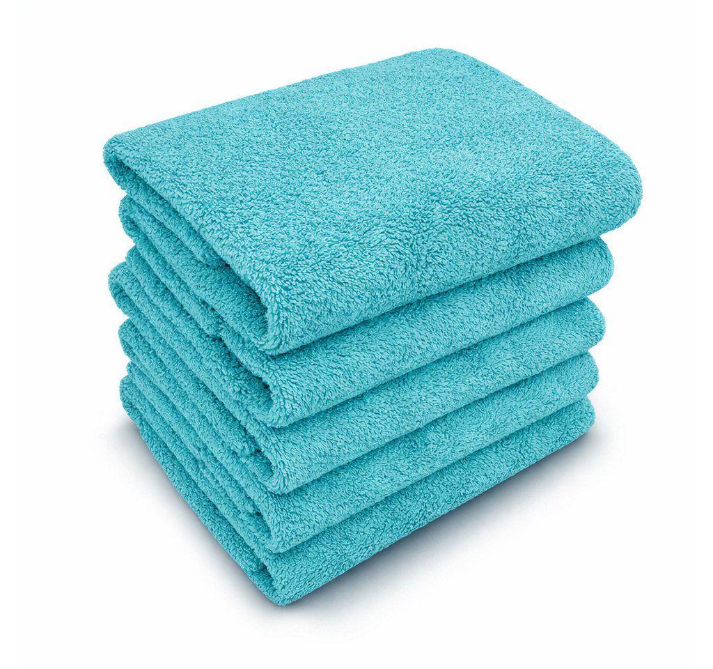 MatratzenL.A.B® Handtuch Set Gomez 500 g/m² Blauer Schwan®, 100% Baumwolle (1er oder 5er Set)
