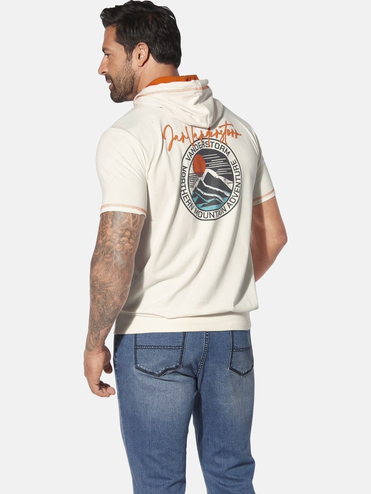Jan Vanderstorm T-Shirt OLKJER mit großem günstig online kaufen
