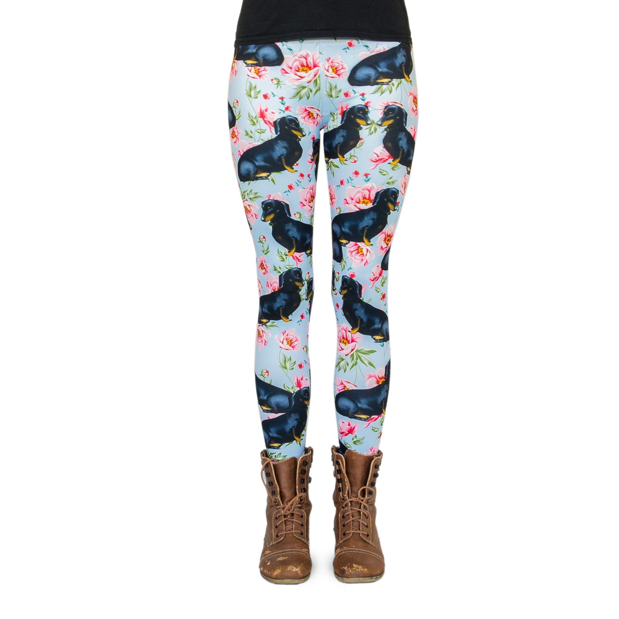 cosey Leggings Dackel Line Leggings (Einheitsgröße XS-L) Bodo