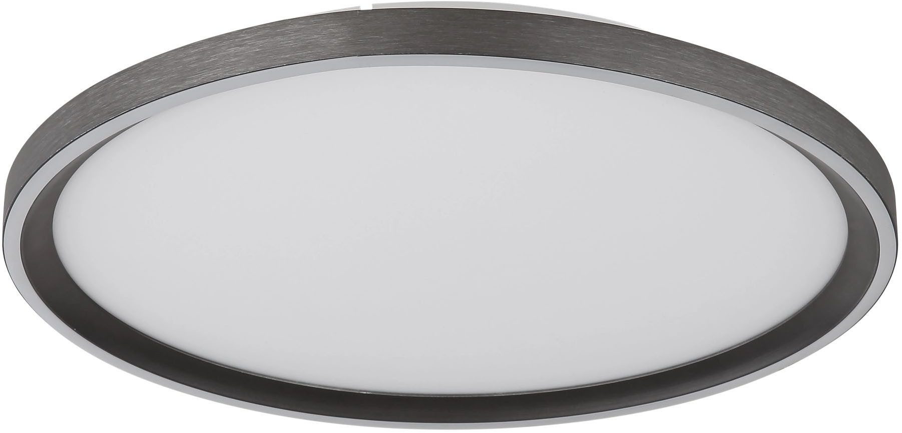 GLOBO LIGHTING LED Deckenleuchte DUBLIN, Dimmfunktion, Memoryfunktion, Nachtlichtfunktion, mehrere Helligkeitsstufen, LED fest integriert, warmweiß - kaltweiß, Deckenlampe, rund, antik, Wohnzimmer, Schlafzimmer