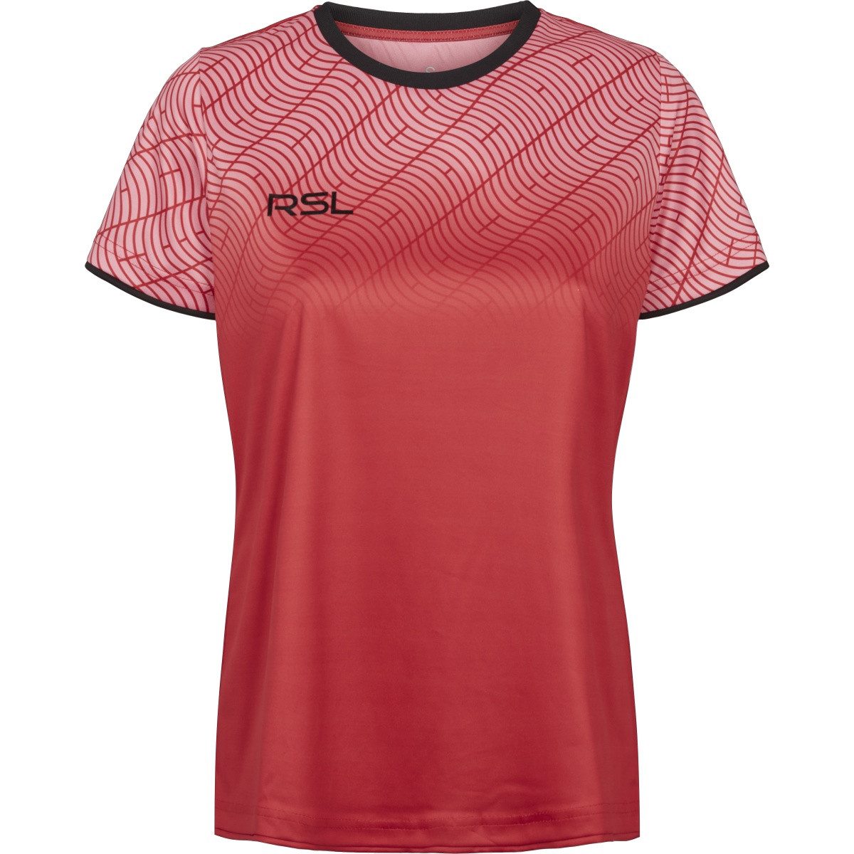 RSL Trainingsshirt Raptor (100% Polyester, bequeme Passform) rot Damen