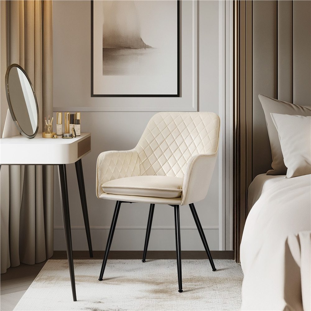 Yaheetech Esszimmerstuhl Küchenstühle (2 St), Stuhl-Set Polsterstühle mit A günstig online kaufen