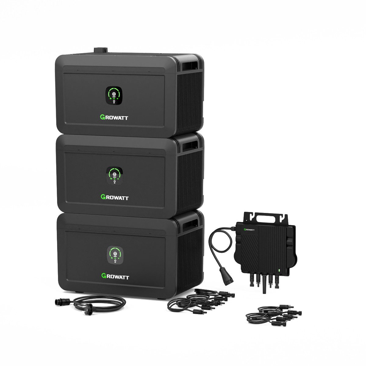 Growatt Balkonkraftwerk Growatt NOAH 2000 Speicher, 2048Wh mit 1800W PV-Eingangsleistung, (Niedrigtemperaturschutz), Fernüberwachung und -steuerung über App