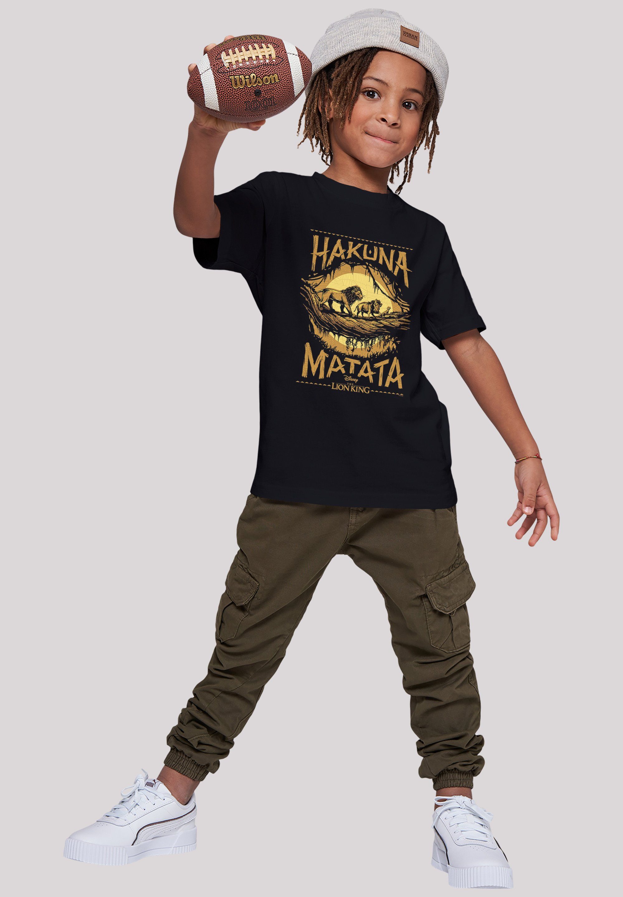 der König F4NT4STIC Löwen Hakuna Matata T-Shirt Print