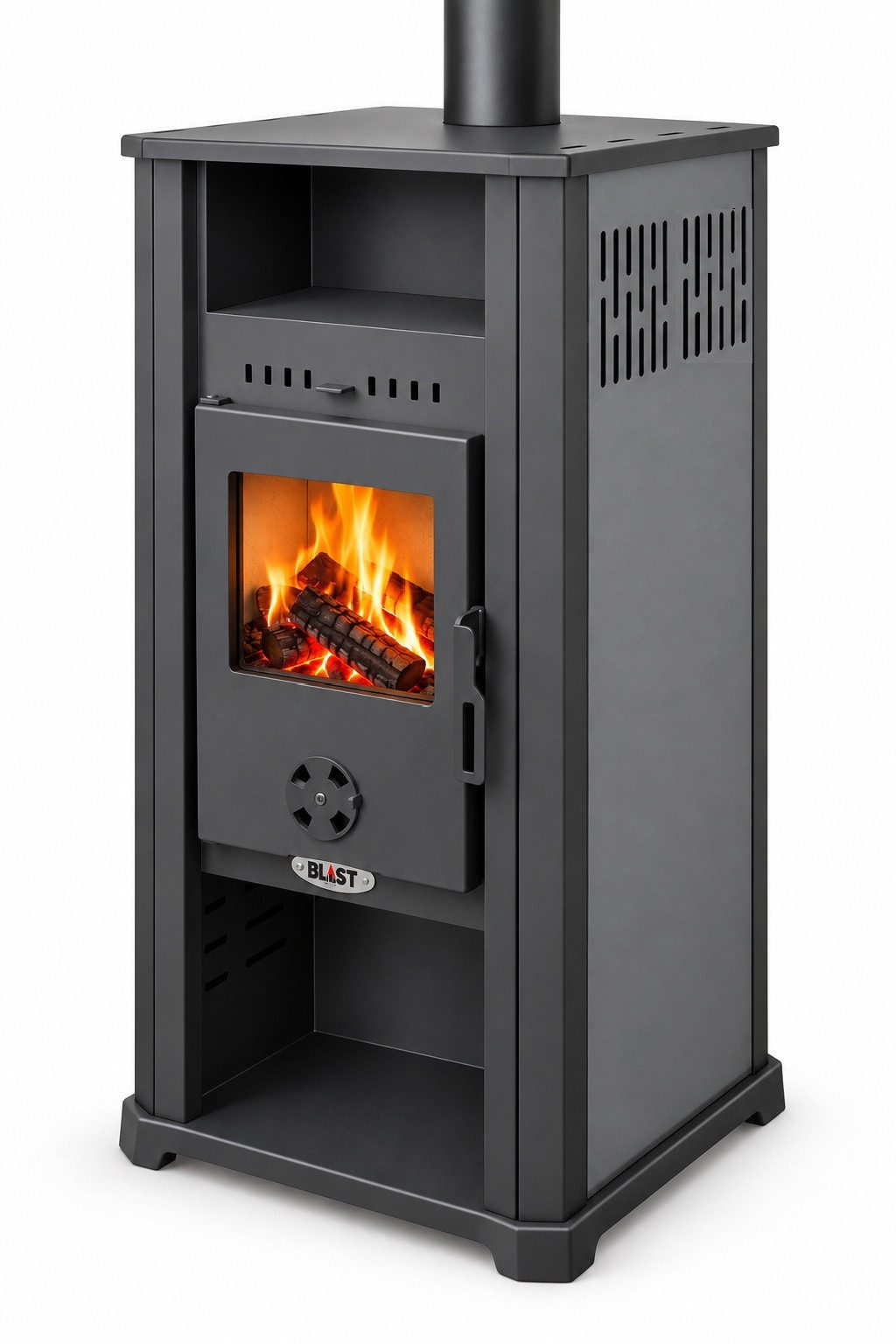 Blist Kaminofen Ambasador 5.0 Metall grau, 7,0 kW