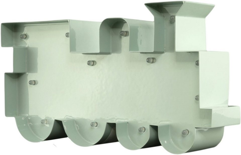 MARQUEE LIGHTS LED Dekolicht Lokomotive, LED fest integriert, Warmweiß,  Wandlampe, Tischlampe Locomotive mit 17 festverbauten LEDs - 23x13 cm