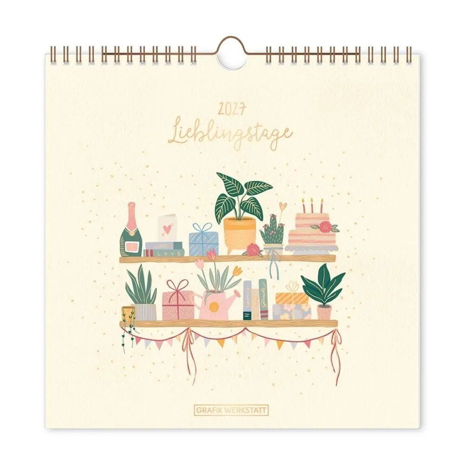 Grafik Werkstatt Wandkalender Wandkalender quadratisch 2027 Lieblingstage