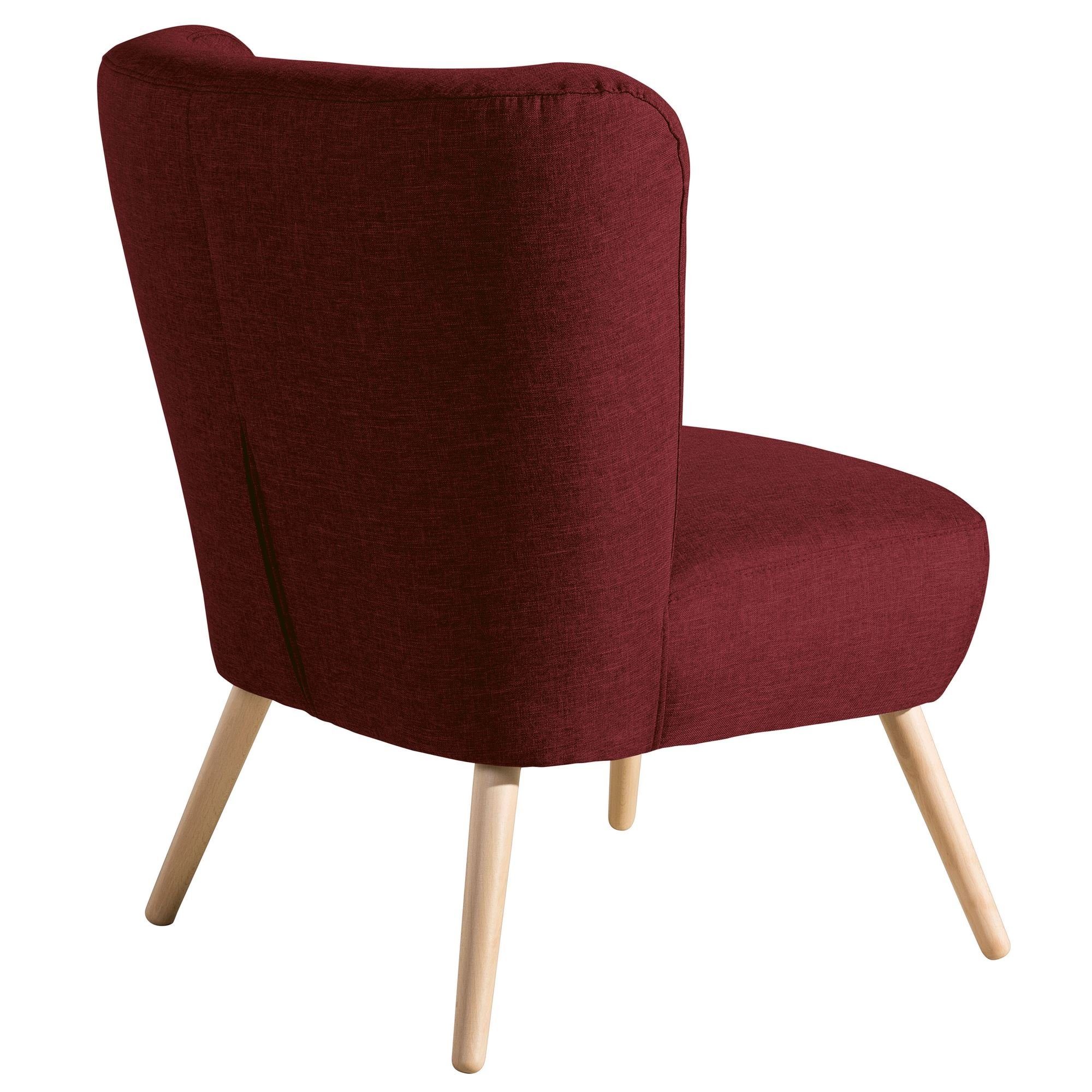 Sessel Sitz 22350 Flachgewebe natur (Sparpreis / Kostenlosem 1-St), 58 Kessel hochwertig Kassi inkl. Versand, Buche aufm verarbeitet,bequemer rot Sessel Bezug