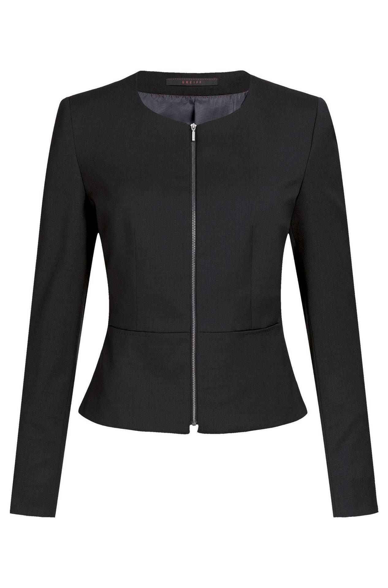 GREIFF Kurzblazer Greiff Modern WITH 37.5® Damen Business-Blazer Slim-Fit Schwarz – Bild 2 von 3