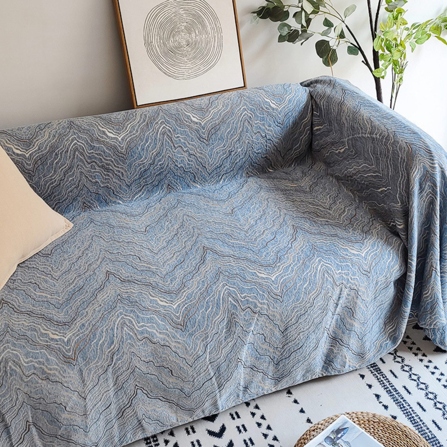 BYSURE Sofabezug, Sofaüberwurf Decke 1 2 günstig online kaufen