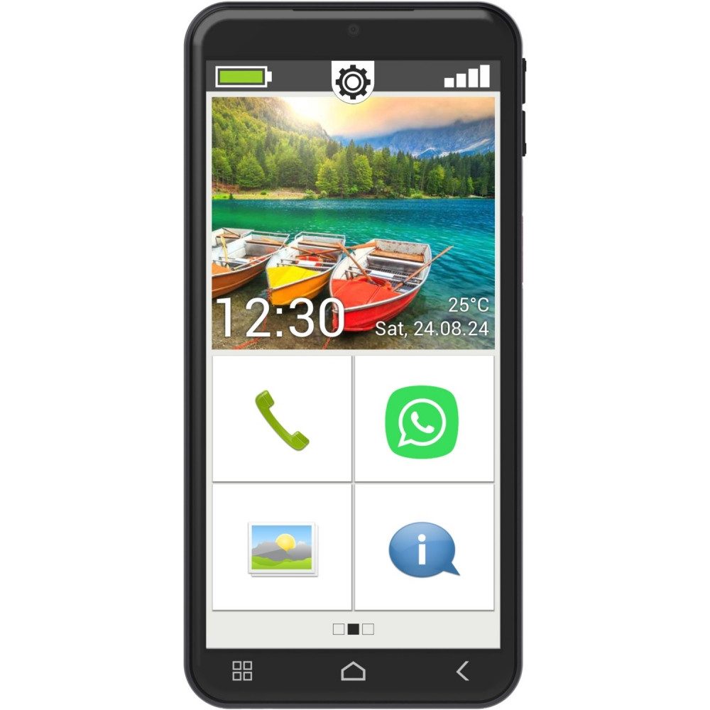 Emporia SMART.6lite 128 GB / 6 GB - Smartphone - schwarz Smartphone (5,45 Zoll)