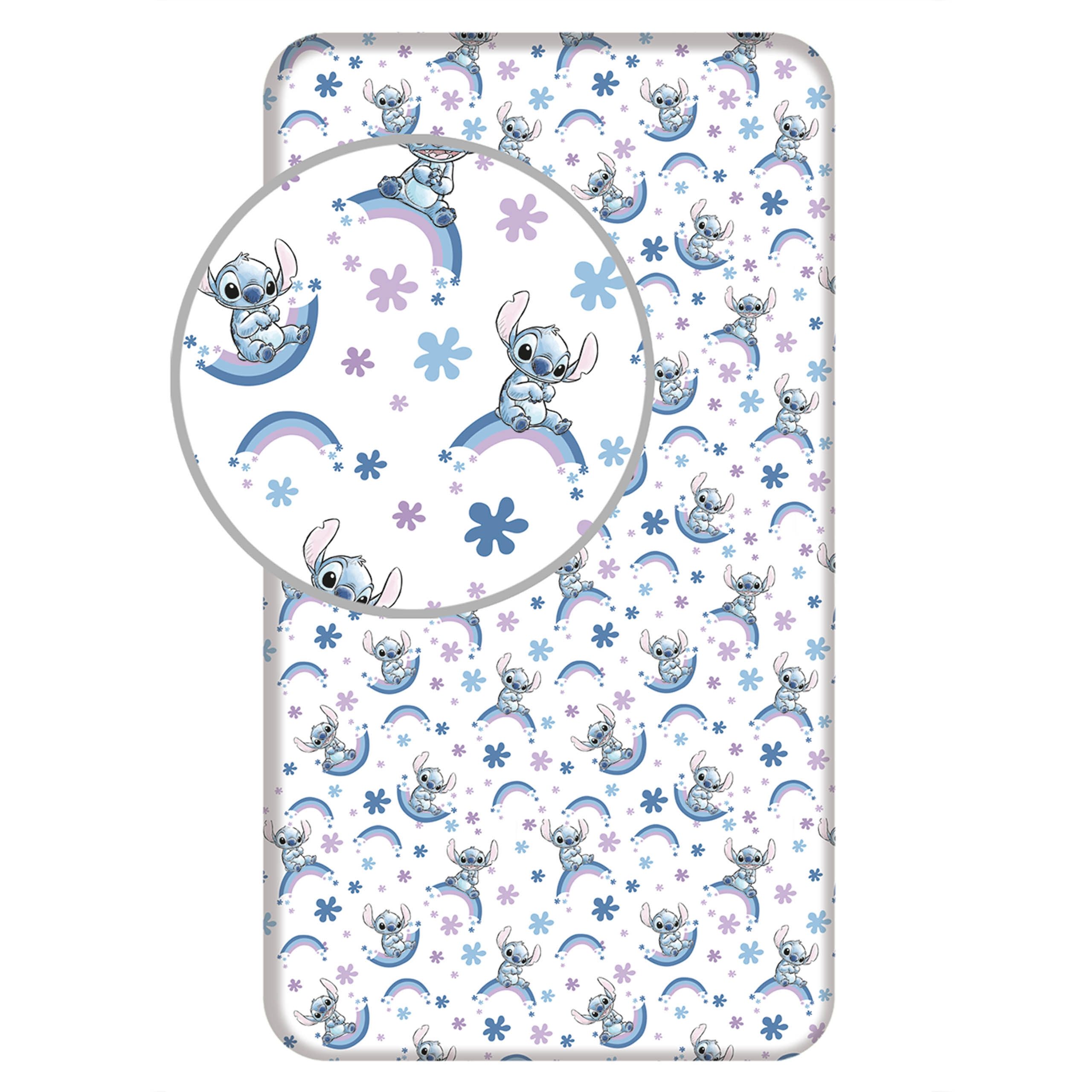 Sarcia.eu Kinderbettwäsche Disney Stitch Bettlaken 90x200+25cm, günstig online kaufen