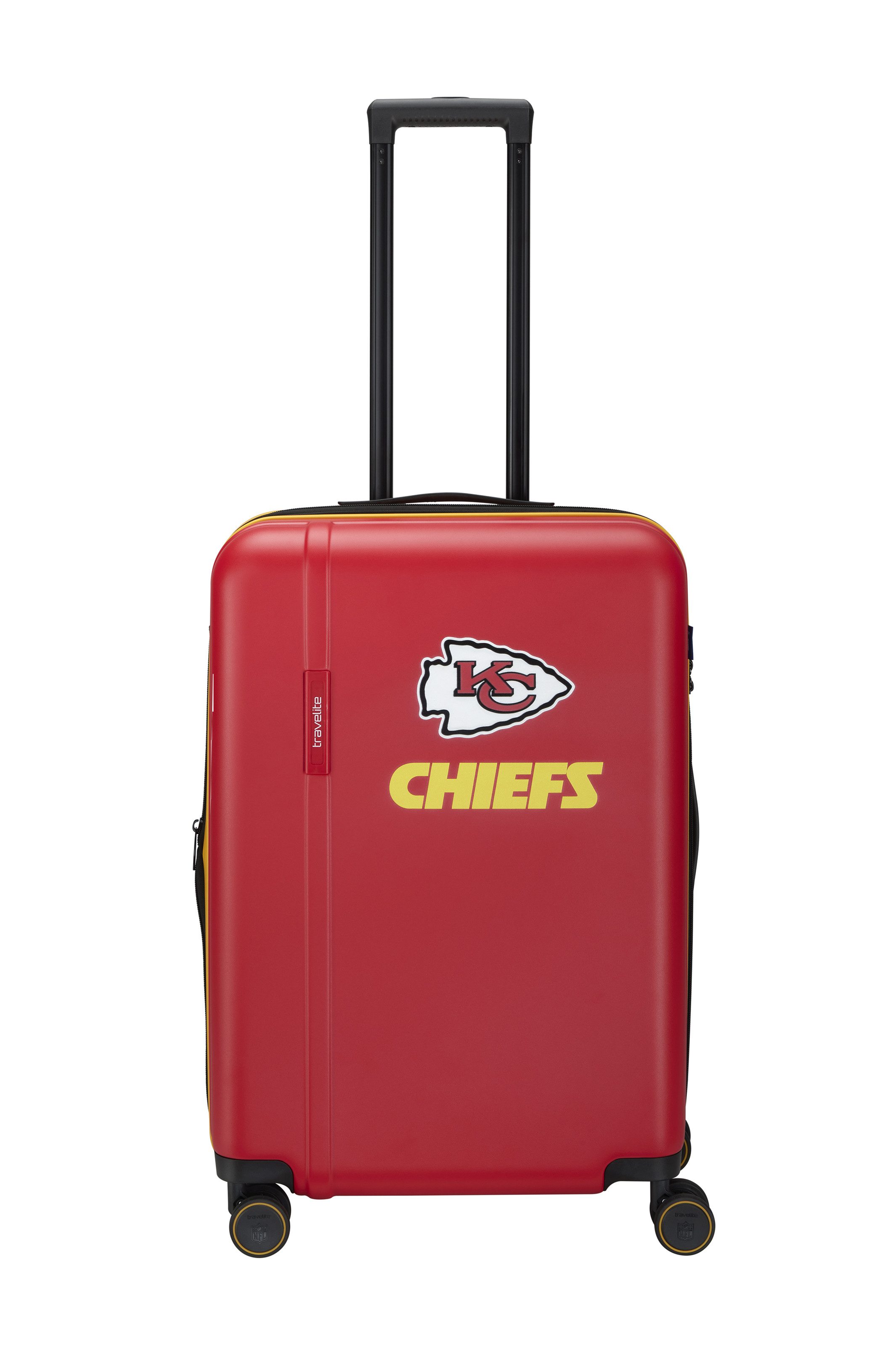 travelite Trolley travelite x NFL Koffer Hartschale, 4 Rollen, Unisex Koffer, TSA-Schloss, 4 Doppelrollen, offizielles NFL-Teamdesign