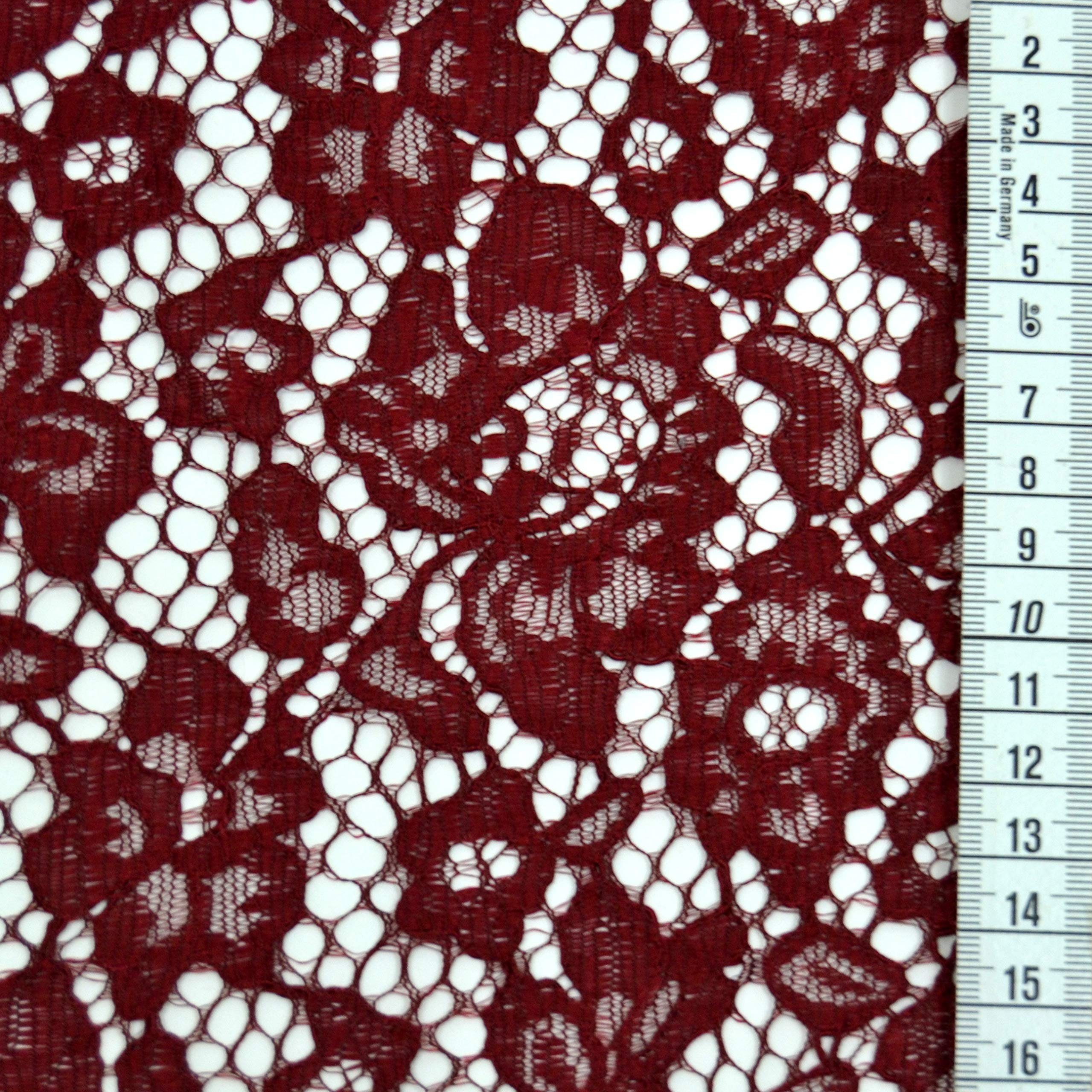 MAGAM-Stoffe Stoff "Carmen", Spitzenstoff Blumen Spitze Meterware ab 50cm
