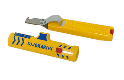 Jokari Abisolierzange KOMBI: Secure Entmanteler No. 15 & Kabelmesser "Standard No. 28H
