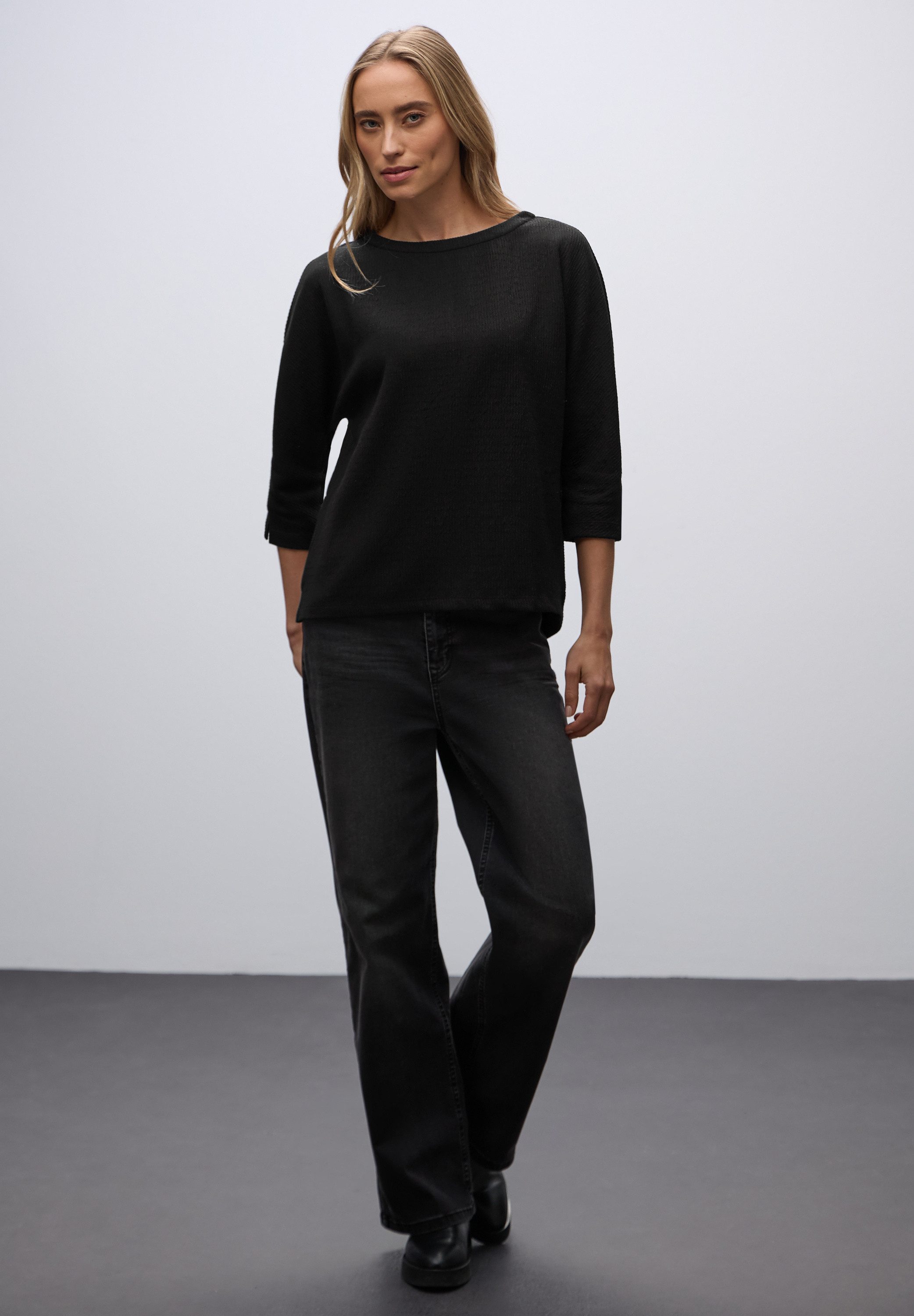 STREET ONE 3/4-Arm-Shirt im Glitzer-Look – Bild 4 von 5