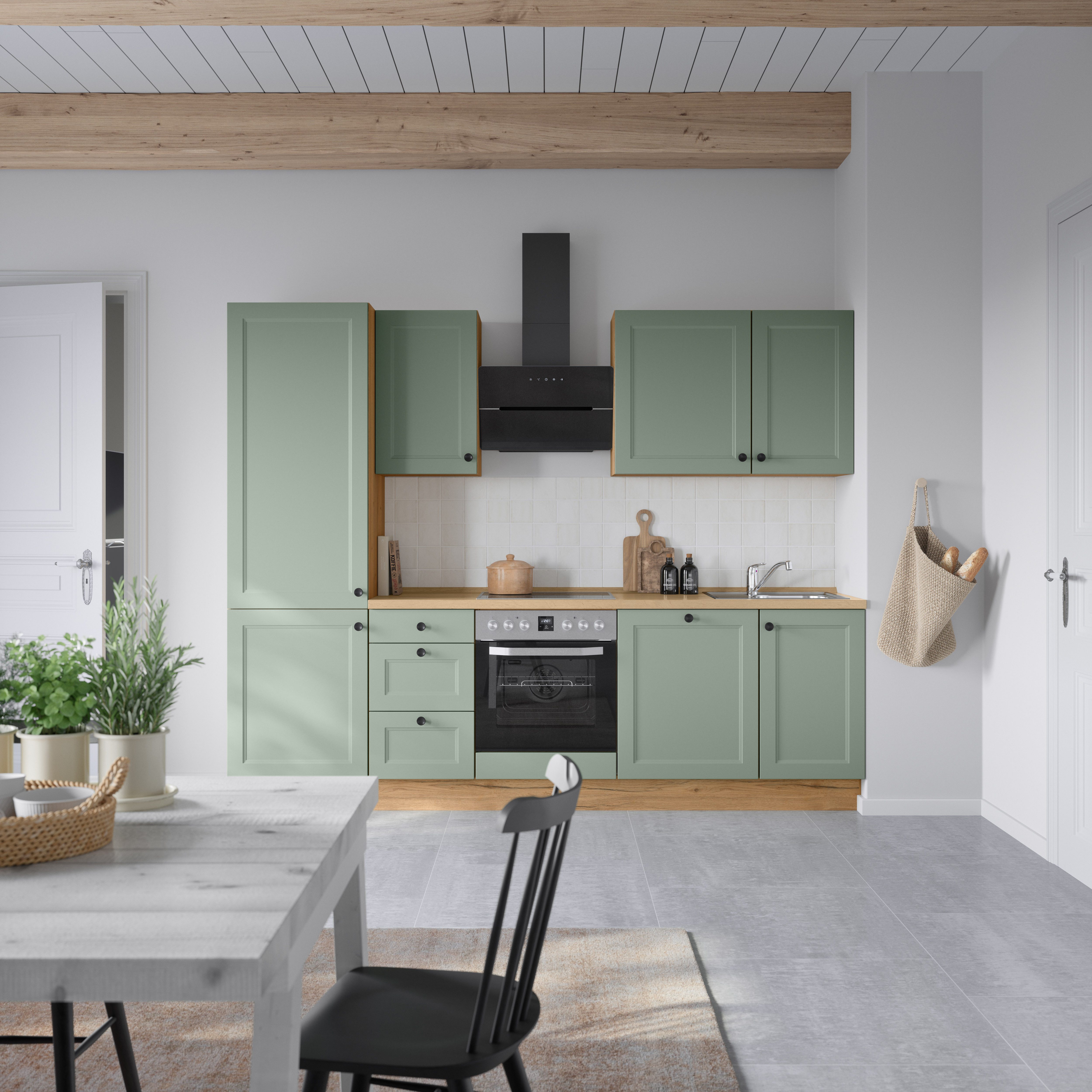 nobilia® Küchenzeile "Cascada II", NEU: individuell anpassbar mit gratis Profi-Beratung, vormontiert, Breite 270 cm, Ausrichtung wählbar, wahlw. mit E-Geräten