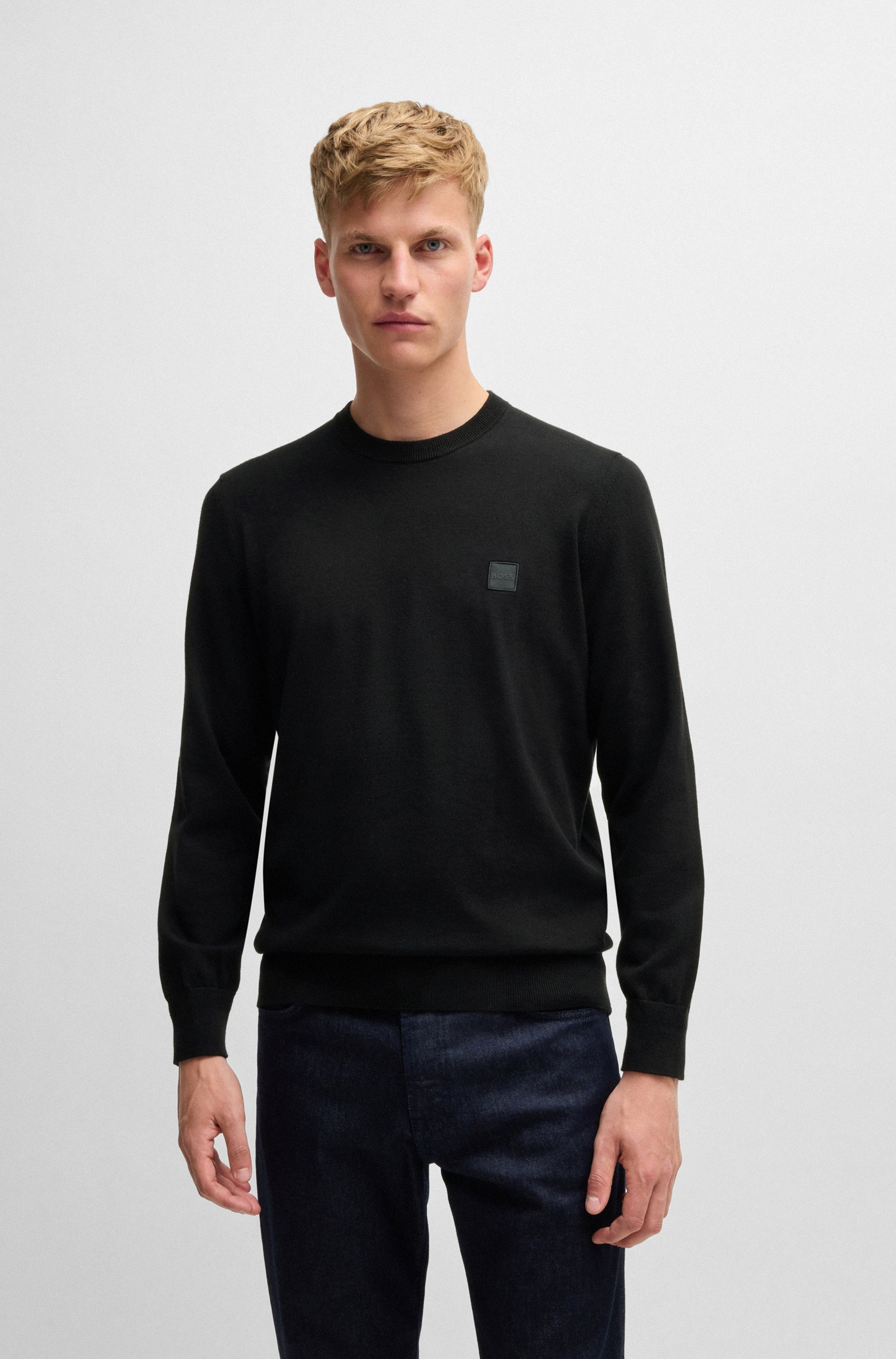 BOSS ORANGE Strickpullover Kanovano mit Rundhalsausschnitt günstig online kaufen