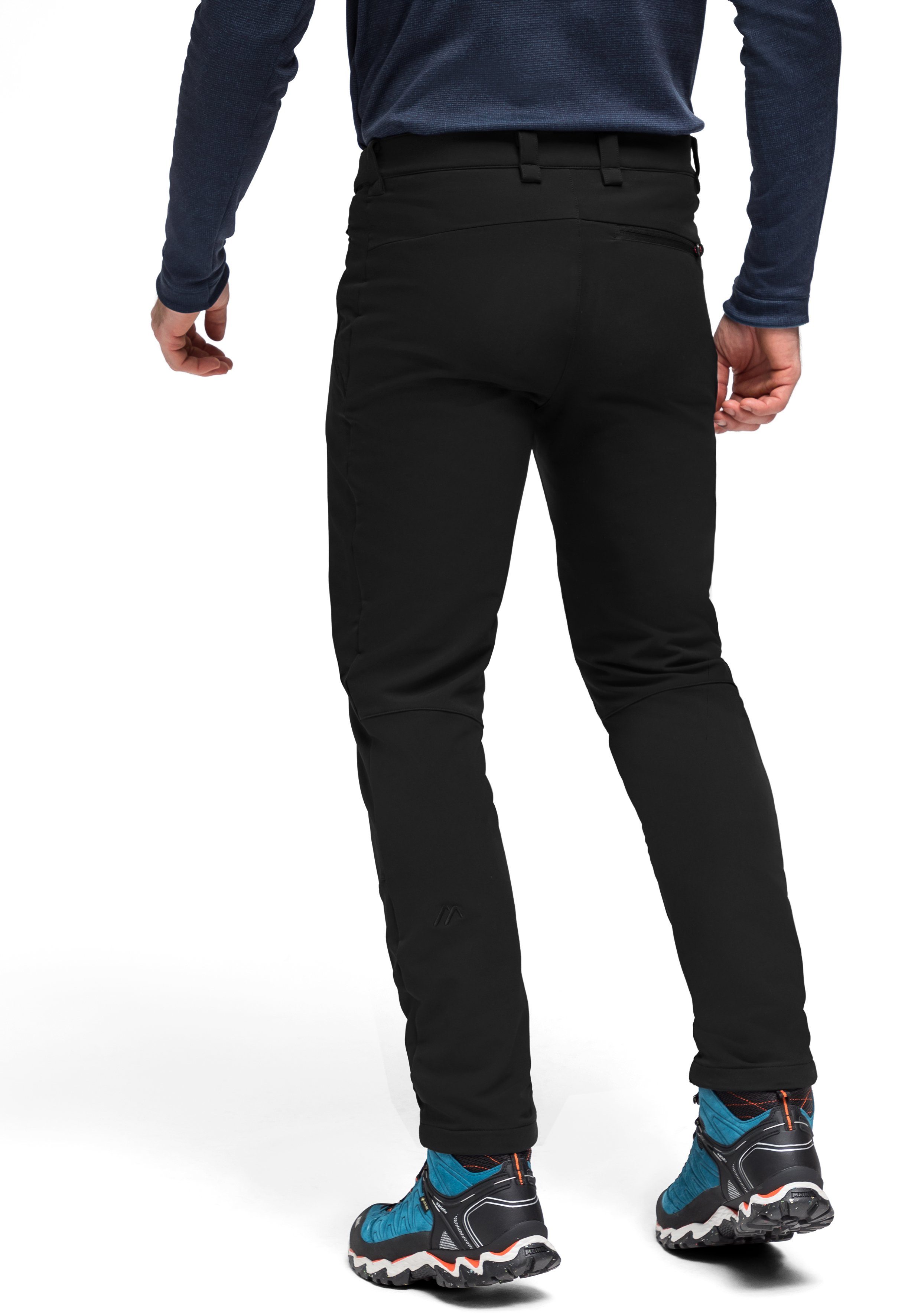 Funktionshose modernen Foidit M Warme, elastische schwarz Maier Look im cleanen Sports Outdoorhose