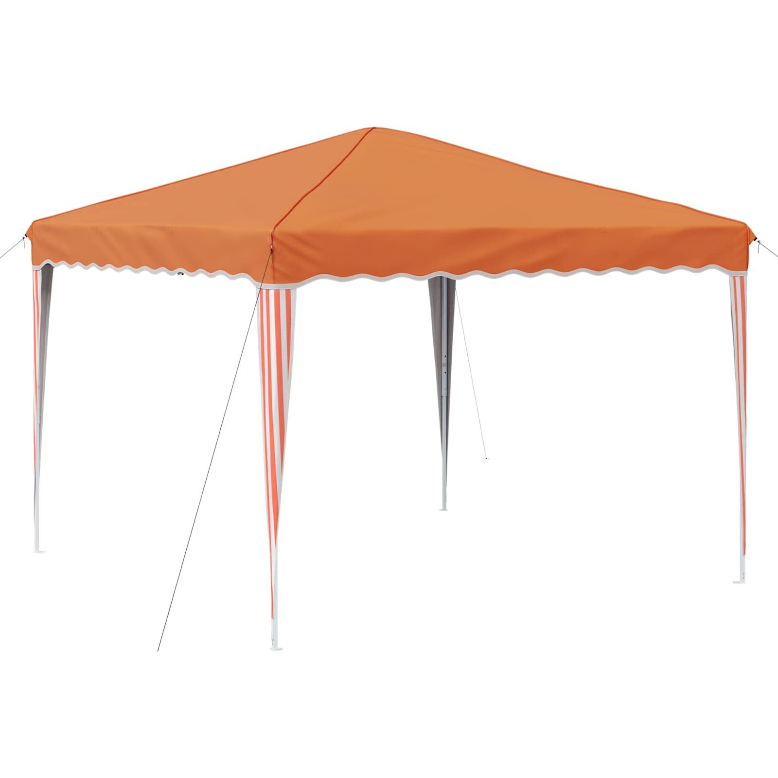 vidaXL Partyzelt Pop-up Partyzelt Orange 288 x 288 x 245 cm Oxford-Stoff