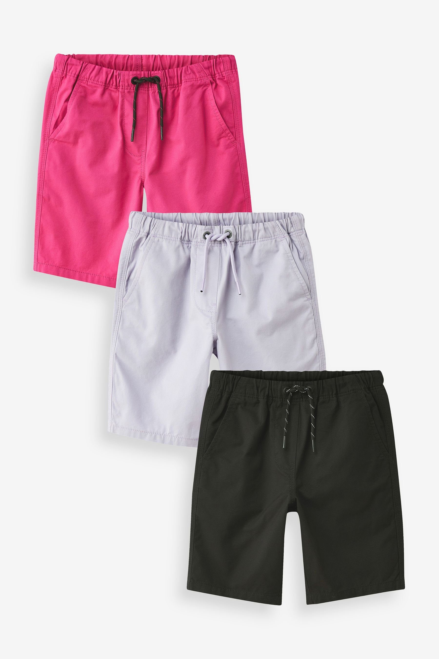 Next Shorts Schlupf-Shorts im 3er-Pack (3-tlg) Pink/Lilac Purple